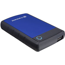 Load image into Gallery viewer, Transcend 2TB USB 3.1 StoreJet 25H3 Portable Hard Drive (Navy Blue) with Case + Cleaning Cloth
