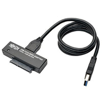 TRIPP LITE USB 3.0 SuperSpeed to SATA III Adapter 2.5/3.5 Inches Hard Drives, Black (U338-000-SATA)