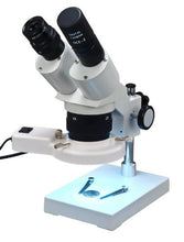 Load image into Gallery viewer, OMAX 20X-40X Digital Binocular Stereo Microscope with 8W Fluorescent Ring Light and USB Digital Camera
