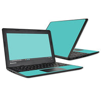 MightySkins Skin Compatible with Lenovo 100s Chromebook wrap Cover Sticker Skins Solid Turquoise