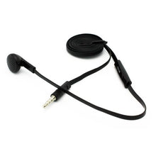 Load image into Gallery viewer, Fonus Mono Handsfree Headset Flat Cable Microphone Single Earbud for iPhone 6, 6 Plus, 5S, 5C, 5, 4S, 4 (All Carriers including AT&amp;T, Verizon, Sprint, T-Mobile, Net10, Virgin Mobile, Cricket, Straight
