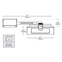 Load image into Gallery viewer, BAZZ Slim Square Integrated LED Recessed Lighting Kit, Warm Dimming, Easy Installation, Energy Efficient, Dimmable, Damp Location, 4-in, White
