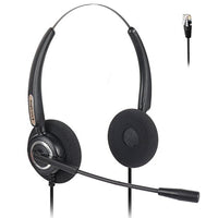 Binaural Corded RJ9 Phone Headset with Noise Canceling Microphone ONLY for Cisco IP Phones: 7960 7970 7942 7971 8841 8851 8891 9951 etc