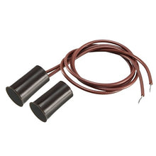Load image into Gallery viewer, uxcell N.C. Recessed Wired Security Window Door Contact Sensor Alarm Magnetic Reed Switch Brown RC-33 2pcs
