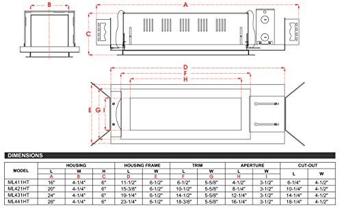 Jesco Adjustable Single Or Multi Lamp Recessed Fixture ML441HTWB