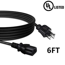 Load image into Gallery viewer, PK Power UL Listed 6ft/1.8m AC Power Cord Cable Plug for Optoma HD66 DLP Projector HD 3D Ready Home Theater
