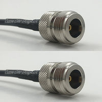 12 inch RG188 N FEMALE to N FEMALE Pigtail Jumper RF coaxial cable 50ohm Quick USA Shipping