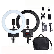 Load image into Gallery viewer, Pixco Outdoor 13inch LED Ring Light Kit, 36W 240 Beads Bi-Color Dimmable SMD Halo Light, Color Temperature 3200K-5600K, for Smartphone, Portrait, Makeup, YouTube Video(Not included Tripod Light Stand)

