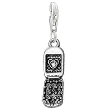 Load image into Gallery viewer, Sexy Sparkles Mobile Cell Phone Charm Clip on Pendant Charm for Bracelet or Necklace
