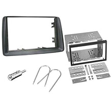 Load image into Gallery viewer, Sound-way Double DIN Car Radio Frame Installation Kit, 2 DIN Front Panel Frame, Removal Keys, Antenna Adapter, Compatible with Fiat Panda 2002-2012
