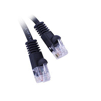 ACL 5 Feet RJ45 Ultra Premium 32AWG Cat6 (550 MHZ) Flat Ethernet Cable, Black
