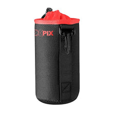 Load image into Gallery viewer, Xpix Large Neoprene Pouch Bag for DSLR Camera Lens (Canon, Nikon, Fujifilm, Sony, Olympus, Panasonic, and More)
