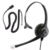 InnoTalk Headset Compatible with Cisco 7960 7961 7962 7965 7970 7971 7975 7985 Phone Headset - Professional Noise Cancel Mic Monaural Headset Compatible with Plantronics QD