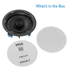 Load image into Gallery viewer, Ceiling and Wall Mount Speaker - 8 2-Way 70V Audio Stereo Sound Subwoofer Sound with Dome Tweeter, 600 Watts, in-Wall &amp; in-Ceiling Flush Mount for Home Surround System - Pyle PDIC8LT (White)
