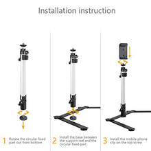 Load image into Gallery viewer, Evanto Camera Table Top Monopod Stand Tripod Support Rig with Overhead Phone Mount for YouTube Tutorials, Cake and Cookies Decorating, Online Teaching
