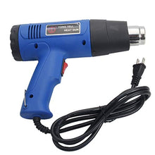 Load image into Gallery viewer, PROKTH 1500W 110V Dual-Temperature Heat Gun with 4pcs Stainless Steel Concentrator Tips Blue Heat Gun
