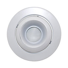 Load image into Gallery viewer, Capri Lighting P4LEW 4&quot; Recessed Lighting Adjustable Eyeball Trim, 30 Degree, Low Voltage, White Baffle, White Flange
