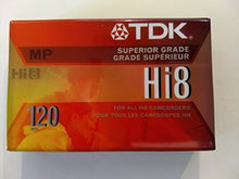 Load image into Gallery viewer, TDK HI8 120 MP Superior Grade Camcorder Tape
