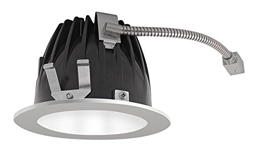 RAB Lighting NDLED4R-50YY-W-S LED Trim Module 4 Round 27K LED 50-Degree Ring, Silver Trim White Cone