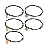Aexit 5pcs RF1.13 Distribution electrical Soldering Wire SMA Male Connector Antenna WiFi Pigtail Cable 80cm Long