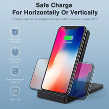 Load image into Gallery viewer, Wireless Charging Stand, Fast Wireless Charger Compatible with Apple iPhone X iPhone 8/8 Plus Samsung Note 8 S8/S8 Plus/S7/S7 Edge/S6 Nokia Universal Wireless Charging Stand
