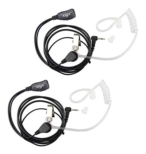 Xfox 1 Pin Ptt Covert Acoustic Tube Earpiece For Motorola Cobra Talkabout Md200 Tpr Mh230 R Mr350 R Ms35
