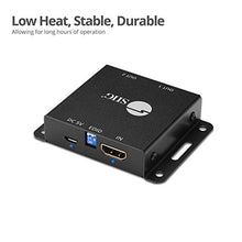 Load image into Gallery viewer, SIIG 1x2 Port HDMI 2.0 Splitter 4K 60Hz HDR Compact USB Powered Auto Scaling HDMI Splitter - HDMI 2.0a HDCP 2.2, 18Gbps, YUV 4:4:4, 3D, EDID, Dolby Digital - 1 in 2 Out (CE-H23K11-S1)
