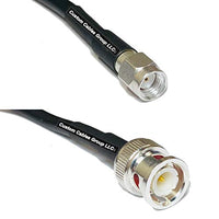 25 feet RFC195 KSR195 Silver Plated RP-SMA Male to BNC Male RF Coaxial Cable