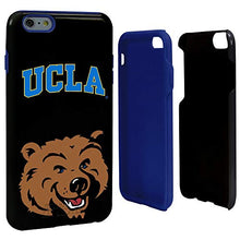 Load image into Gallery viewer, Guard Dog Collegiate Hybrid Case for iPhone 6 Plus / 6s Plus  UCLA Bruins  Black
