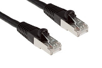 CablesAndKits - Shielded (STP) Cat6 Ethernet Cable, Booted, Jacket: PVC (cm), 75 ft, Black, Pure Copper, RJ45 Computer & Networking Patch Cord