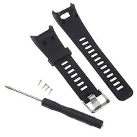 Watch Strap Black Silicone Bracelet Wrist Band Compatible with Garmin Vivosmart HR Small Yard