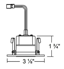 Load image into Gallery viewer, NICOR Lighting 2-Inch Adjustable Square Eyeball 2700K LED Downlight Fixture for 2-Inch Recessed Housings, White (DQR2-AA-10-120-2K-WH)
