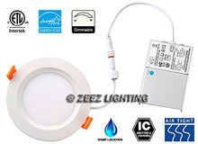 Load image into Gallery viewer, ZEEZ Lighting - 9W (OD 4.75&quot; / ID 4&quot;) Warm White LED Recessed Panel Down Light Bulb Slim Lamp Fixture w/Junction Box ETL Listed - 1 Pack
