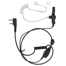 Load image into Gallery viewer, PROMAXPOWER Single Wire Security &amp; Surveillance Clear Acoustic Tube Earpiece Headset with PTT Button Mic for Kenwood, Baofeng &amp; Retevis Radios H-777, BF-888s, UV-5R, UV-82, RT22, TK-2100
