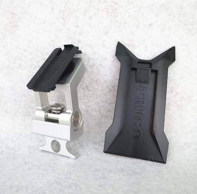 Trigo Cycling Mobile Phone Mount Holder Adapter Bike Accessories for Brompton Folding Bike Universal Smartphone S(Silver