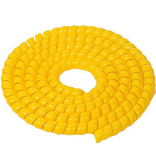 Load image into Gallery viewer, TINTON LIFE 6.5FT 30mm(1.18in) PP Spiral Wire Tube Pipe Cable Sleeve Protector, Yellow
