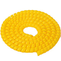 TINTON LIFE 6.5FT 30mm(1.18in) PP Spiral Wire Tube Pipe Cable Sleeve Protector, Yellow