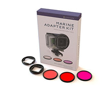 Load image into Gallery viewer, GOSCOPE HERO3 / HERO3+ / HERO4 RED Filter GOPRO Dive/Snorkel Filter - Laser Cut Contrast Enhancement Glass - Includes RED, Magenta, &amp; Snorkel Glass Lens [FITS 60M OR 40M GOPRO Dive HOUSING]
