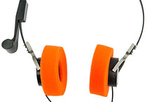 Load image into Gallery viewer, Star Lord Headphones Handmade Hi-Fi Stereo Headset Orange Ear Pad Steel Mesh Cosplay with 3.5mm Jack
