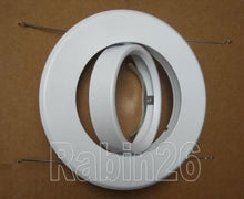 Load image into Gallery viewer, 5&quot; Inch Recessed Can 120V R30 Light RETRACTABLE ADJUSTABLE GIMBAL ring Ceiling TRIM WHITE
