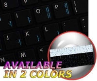 MAC NS Korean - English Non-Transparent Keyboard Stickers Black Background for Desktop, Laptop and Notebook