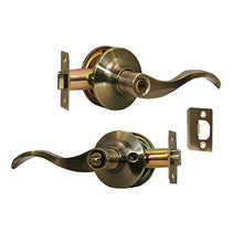 Load image into Gallery viewer, &quot;Constructor&quot; Prelude Privacy Lever Door Lock Antique Bronze Finish Knob Handle Lockset
