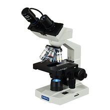 Load image into Gallery viewer, OMAX 40X-1600X Digital Lab LED Binocular Compound Microscope with Double Layer Mechanical Stage and USB Digital Camera
