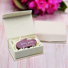 Load image into Gallery viewer, Neil Enterprises Inc. Small Linen Box for Flash Drive or Jewelry
