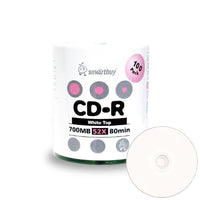 Smartbuy 700mb/80min 52x CD-R White Top Blank Video Recordable Media Disc (300-Disc)
