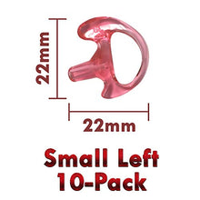 Load image into Gallery viewer, ProMaxPower Two-Way Portable Radio Earmold Insert Earplugs Earbuds for Acoustic Tube Earpiece Headset (10-Pack, Left)
