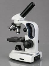 Load image into Gallery viewer, AmScope M158C-2L-E3 40X-1000X Cordless LED Top &amp; Bottom Lights Compound Microscope + 3MP USB Camera

