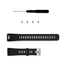 Load image into Gallery viewer, for Garmin Vivosmart HR Bands for Women Men, Stylish Sport Soft Silicone Replacement Band Bracelet Straps Wristbands Watch Band Accessories for Garmin Vivosmart HR 3-Pack (Black Navy White)
