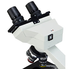 Load image into Gallery viewer, OMAX 40X-2000X Built-in 1.3MP Digital Camera Binocular Compound LED Microscope with Book

