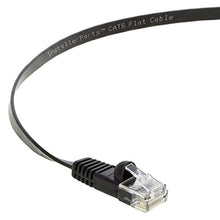 Load image into Gallery viewer, InstallerParts Ethernet Cable CAT6 Cable Flat 0.5 FT - Black - Professional Series - 10Gigabit/Sec Network/High Speed Internet Cable, 550MHZ
